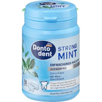 Dontodent Strong Mint Chewing gum with xylitol, 50 pcs